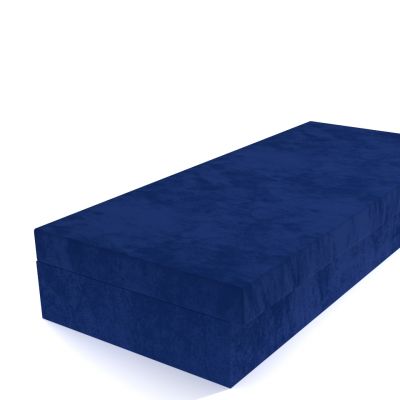 Váľanda modrá 195 × 85 cm pružinová