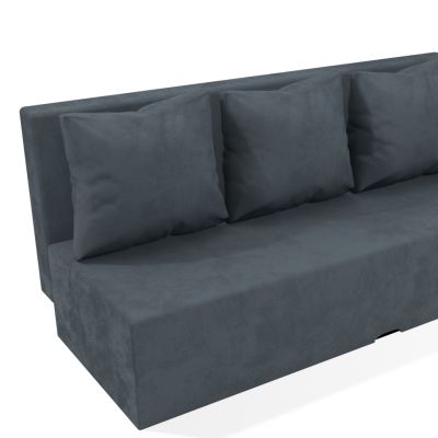 Rozkladacia pohovka Karin šedá pružinová