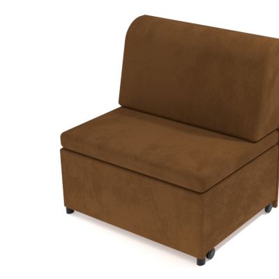 Rozkladacie kreslo hnedé