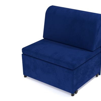 Rozkladacie kreslo modré