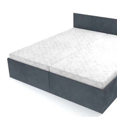 Dvojposteľ Eliška šedá s vloženým matracom