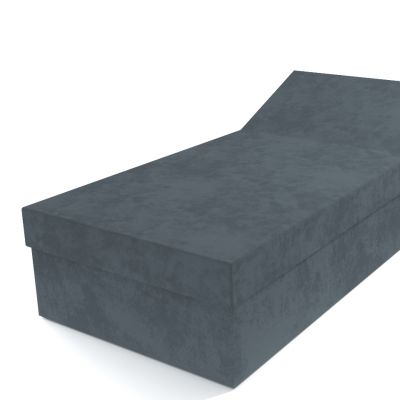 Polohovacia posteľ šedá