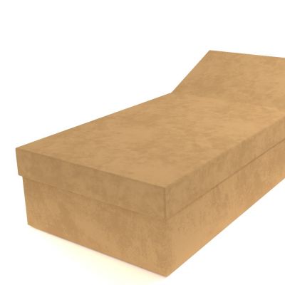 Polohovacia posteľ béžová