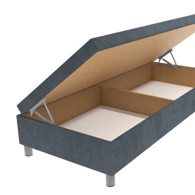 Váľanda šedá 200 × 80 cm molitanová na nohách