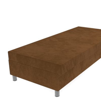 Váľanda hnedá 200 × 90 cm pružinová na nohách