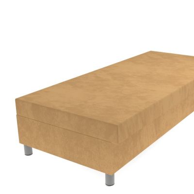 Váľanda béžová 200 × 90 cm pružinová na nohách