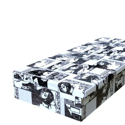 Váľanda Comix Black and White 200 × 80 cm molitanová