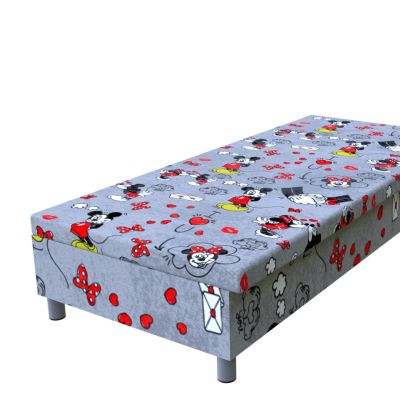 Váľanda Mickey červená 200 × 80 cm molitanová na nohách