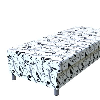 Váľanda Maka biela 200 × 80 cm pružinová na nohách