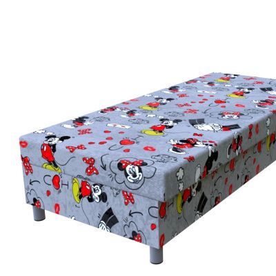 Váľanda Mickey červená 200 × 80 cm pružinová na nohách