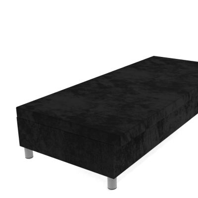 Váľanda čierna 200 × 90 cm molitanová na nohách