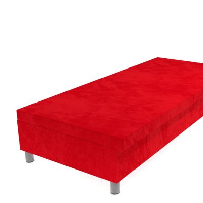 Váľanda červená 200 × 90 cm molitanová na nohách