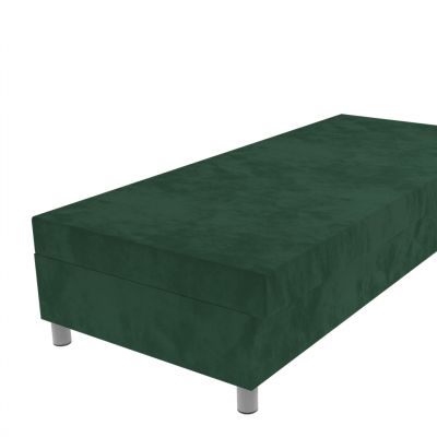 Váľanda tmavo zelená 200 × 90 cm pružinová na nohách