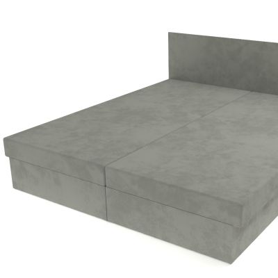 Dvojposteľ svetlo šedá 200 × 160 cm