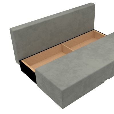 Rozkladacia pohovka Katarina svetlo šedá molitanová