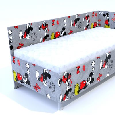 Váľanda Marta Mickey červená s úložným priestorom