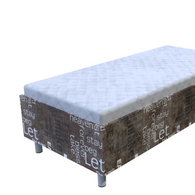 Váľanda Ema Words hnedá s úložným priestorom