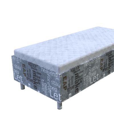 Váľanda Ema Words šedá s úložným priestorom