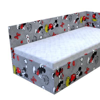 Váľanda Eliška Mickey červená s úložným priestorom