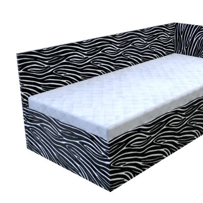 Váľanda Eliška Zebra s úložným priestorom