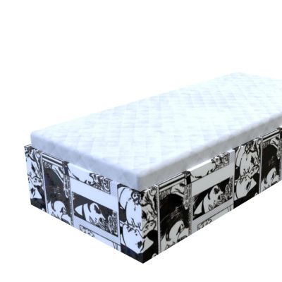 Váľanda Adéla Comix Black and White s úložným priestorom