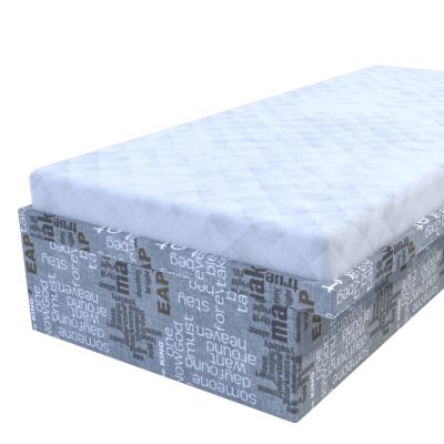 Váľanda Nikola Words sivá s úložným priestorom