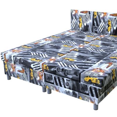 Dvojposteľ USA 195 × 170 cm na nohách