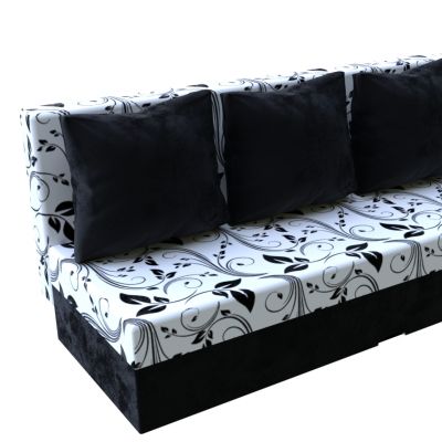 Rozkladacia pohovka Karin Maka biela pružinová