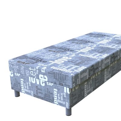 Válenda Words sivá lamelová molitanová na nohách