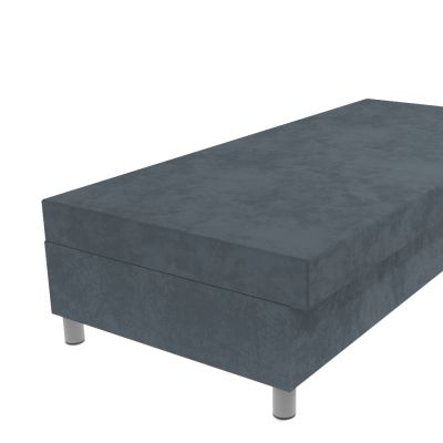 Válenda sivá lamelová s HR matracom na nohách