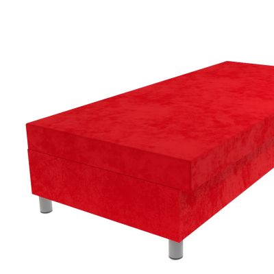 Válenda červená lamelová s HR matracom na nohách