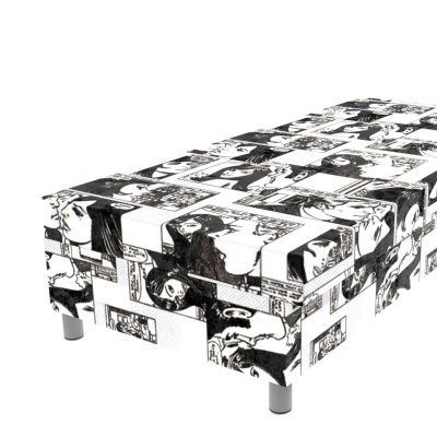 Válenda Comix Black and White lamelová s HR matracom na nohách