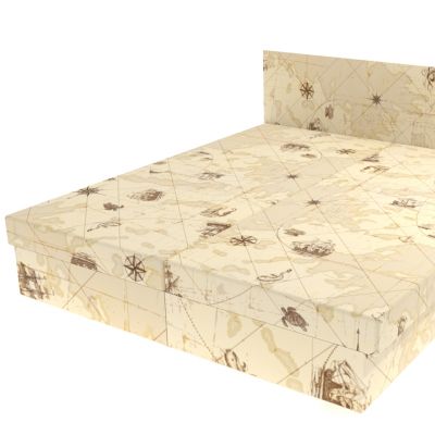 Dvojposteľ Mapa 200 × 180 cm lamelová