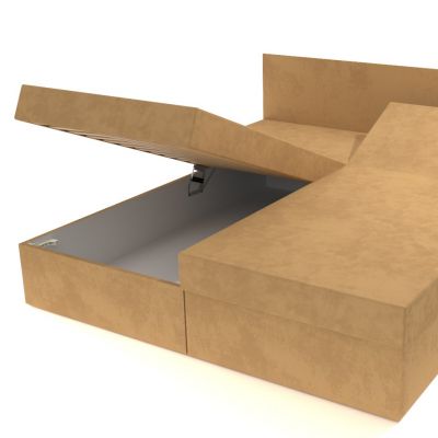 Dvojposteľ polohovacia béžová 195 × 170 cm