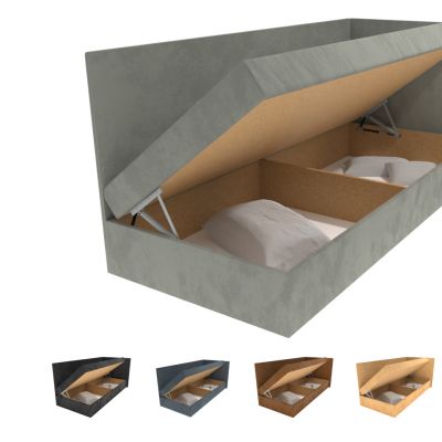 Čalúnená posteľ Izabela s čelami do L